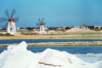 I mulini delle saline di Trapani